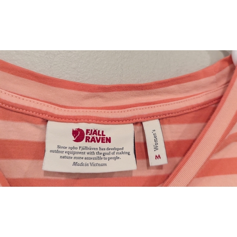 Fjallraven Striped Short Sleeve Tshirt Size Medium - Picture 3 of 7